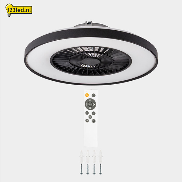 Ανεμιστήρας οροφής με λάμπα LED | Ø 60,4 cm | 2000-4000K | Μαύρο | 52W LDR02462 - 7