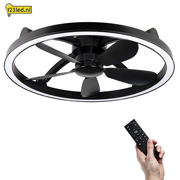 Ανεμιστήρας οροφής με λάμπα LED | Ø 61,3 cm | 2200-6500K | Μαύρο | 27W LDR02467 - 2