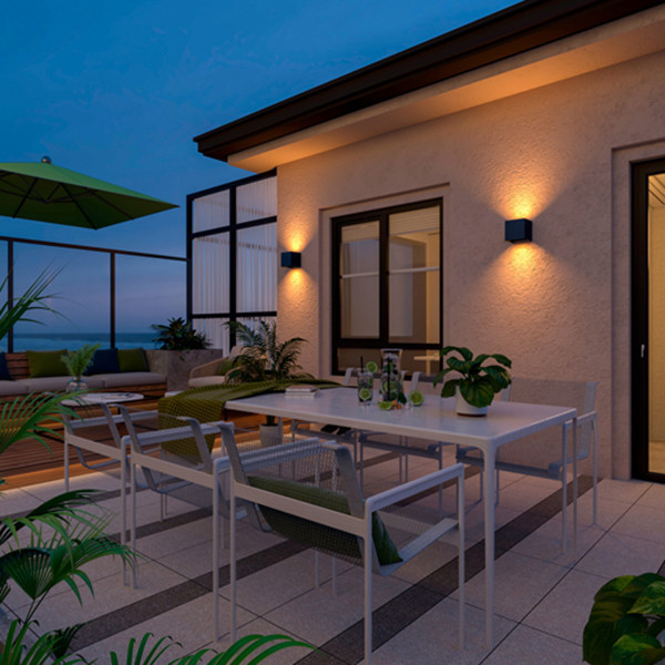 Απλίκα τοίχου 123 led Amarillo μαύρη 2700K LDR08546 - 5