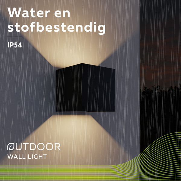 Απλίκα τοίχου 123 led Amarillo μαύρη 2700K LDR08546 - 4
