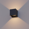 Απλίκα τοίχου 123led Amarillo μαύρη 2700K LDR08546 - 1