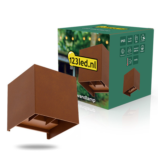 Εξωτερικό φωτιστικό τοίχου G9 | Πάνω & Κάτω | IP65 | Χρώμα σκουριάς LDR08866 - 1