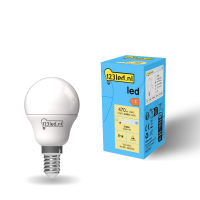 Λάμπα LED ματ μπάλας E14 123 led 4,9W (40W) | 2700K LDR01900