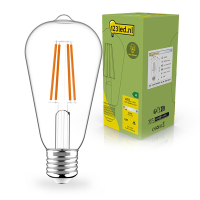 Λάμπα LED 123 led E27 Διαφανής με Νήμα  Edison ST64 2.2W (40W) | 2700K LDR02406