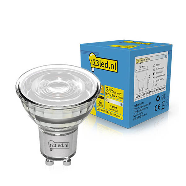 Λάμπα LED 123led GU10 Spot 2200K 3.5W (50W) LDR02238 - 1