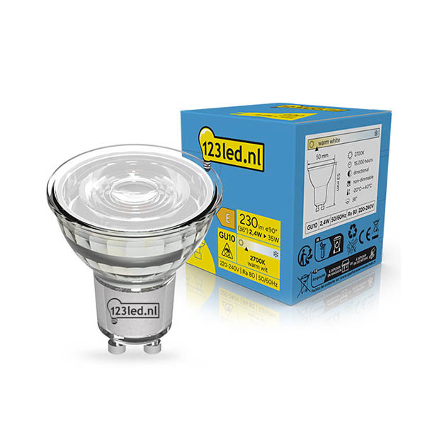 Λάμπα LED 123led GU10 Spot 2700K 2.4W (35W) LDR02272 - 1