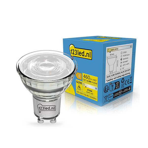 Λάμπα LED 123led GU10 Spot Dimmable 2700K 4W (65W) LDR02290 - 1