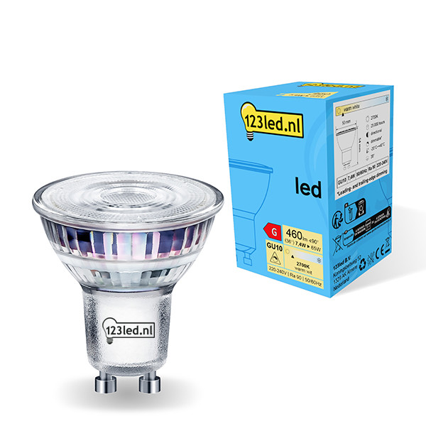 Λάμπα LED 123led GU10 Spot Dimmable Classis Glass 7.4W (65W) LDR01734 - 1