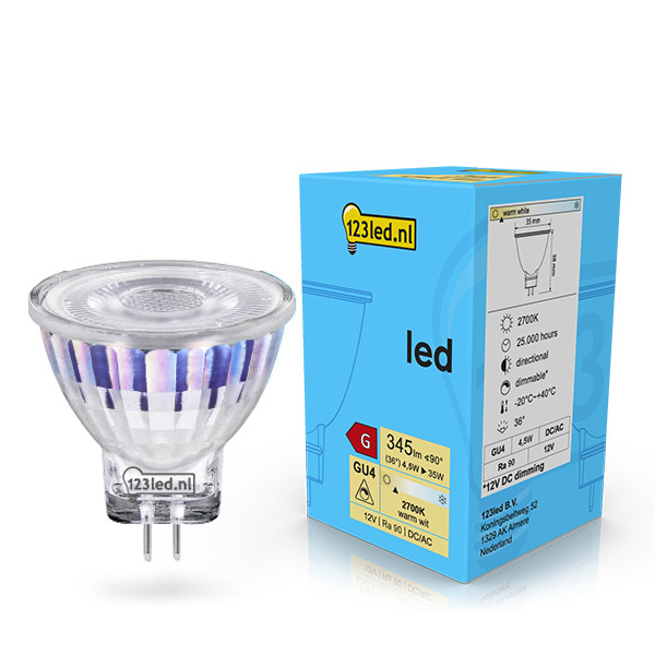 Λάμπα LED 123led GU4 Spot Dimmable 4,5W (35W) LDR02066 - 1