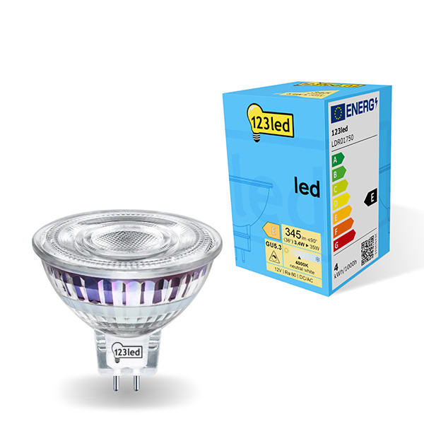 Λάμπα LED 123led GU5.3 Spot Dimmable 4000K 3.4W (35W) LDR01750 - 1