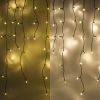 Λαμπάκια Κουρτίνα 123led με δυνατότητα σύνδεσης, εξαιρετικά ζεστό λευκό και ζεστό λευκό, επέκταση 3,1 μέτρων, 160 φώτα LDR07140 - 1