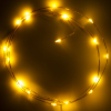 Λαμπάκια με μπαταρία 123led, 1 μέτρο, έξτρα ζεστό λευκό & ζεστό λευκό, 20 φώτα, χάλκινα LDR07276 - 2