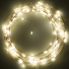 Λαμπάκια σε σειρά με μπαταρία 123 led 5 μέτρα έξτρα ζεστό λευκό & ζεστό λευκό 100 φώτα χάλκινα LDR07278 - 3