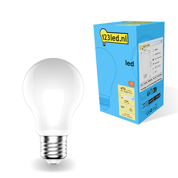 Λαμπτήρας ματ 123led E27 LED dimmable 4,5W (40W) LDR01778 - 1