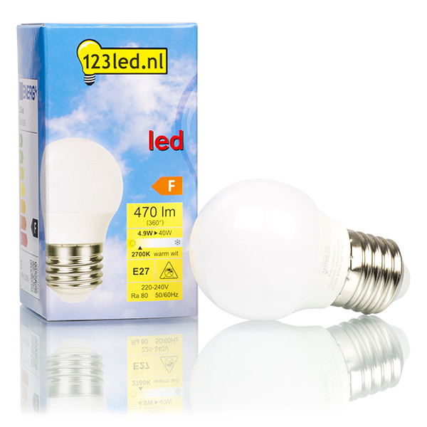 Λαμπτήρας LED 123LED E27 2700K 470lm 4.9W Warm White LDR01676 - 1