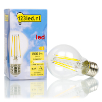 Λαμπτήρας LED 123LED E27 Filament Dimmable 2700K 806lm 7.3W Warm White LDR01602