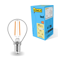 Λαμπτήρας LED E14 123 led με σφαιρικό νήμα 2.5W (25W) LDR01884