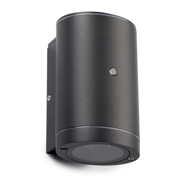 Μαύρο οβάλ φωτιστικό τοίχου Kingston 123 led με αισθητήρα | Κατάλληλο για 1 x GU10 LDR08523 - 3