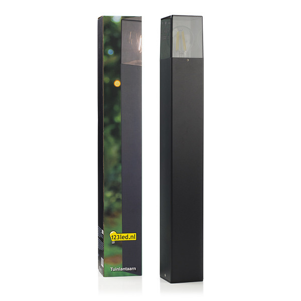 Μαύρο φανάρι κήπου Smokey 123 led | Κατάλληλο για 1 x E27 LDR08515 - 2