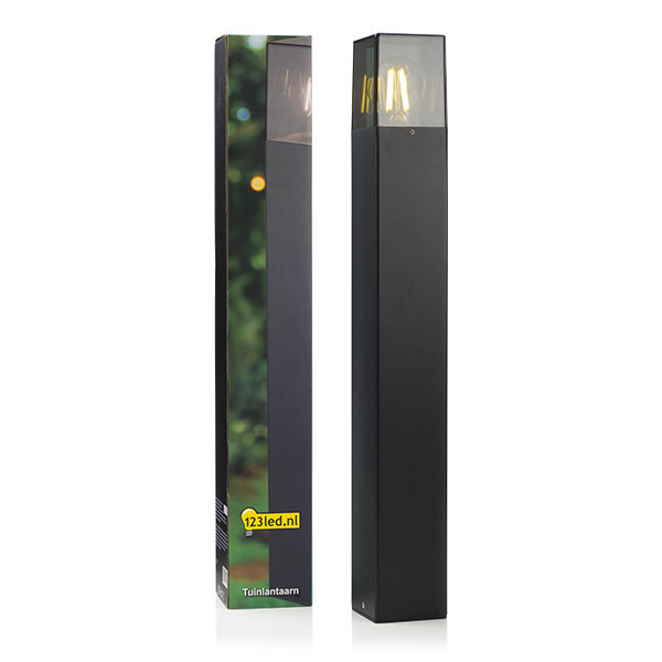 Μαύρο φανάρι κήπου Smokey 123led | Κατάλληλο για 1 x E27 LDR08515 - 1