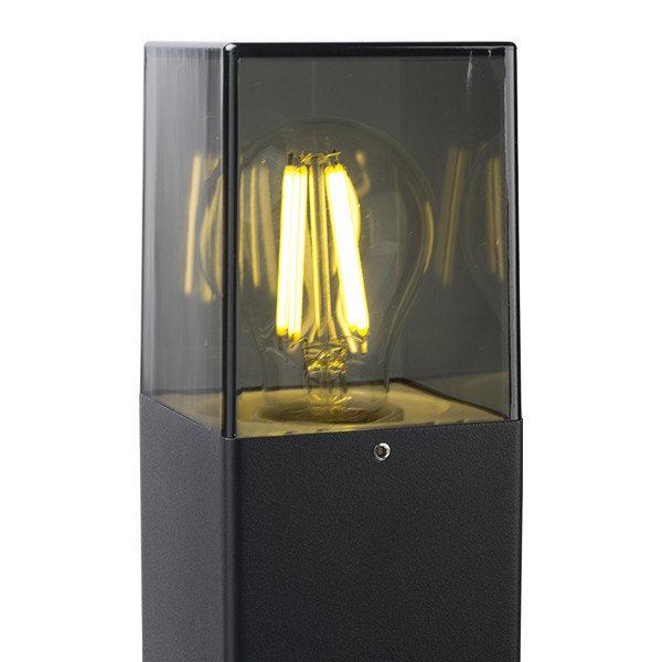 Μαύρο φανάρι κήπου Smokey 123led | Κατάλληλο για 1 x E27 LDR08515 - 3