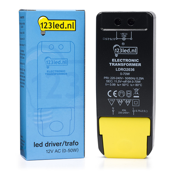 Οδηγός LED Dimmable 123led 0-50W LDR02036 - 1