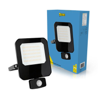Προβολέας 123led με αισθητήρα 50W | 4000K | 6000 lumens | IP65 | Μαύρο LDR02208