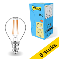 Προσφορά: Λάμπα LED 123led E14 Filament Dimmable 2700K 4.5W Warm White (40W) 6Τεμ