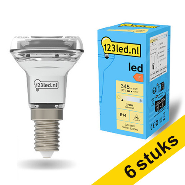 Προσφορά: Λάμπα LED 123led E14 Reflector Dimmable 4W (50W) 6Τεμ LDR01921 - 1