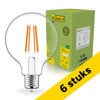 Προσφορά: Λάμπα LED 123led E27 Globe G95 Filament Clear 2700K 2.2W Warm White (40W) 6Τεμ