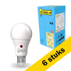 Προσφορά: Λάμπα LED 123led E27 Mat Daylight Sensor 2700K 8W Warm White (60W) 6Τεμ LDR01845 - 1