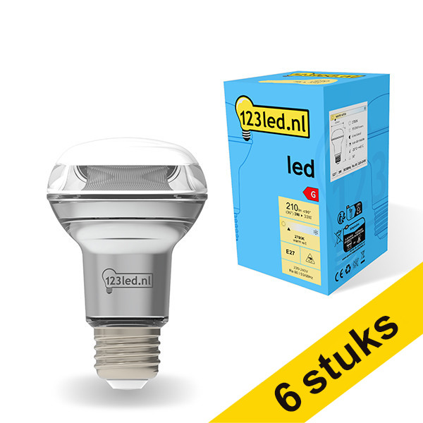 Προσφορά: Λάμπα LED 123led E27 Reflector 2700K 3W Warm White (33W) 6Τεμ LDR01847 - 1