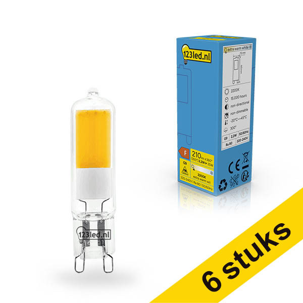 Προσφορά: Λάμπα LED 123led G9 COB Capsule Clear 2200K 2.2W (25W) 6Tεμ LDR02417 - 1