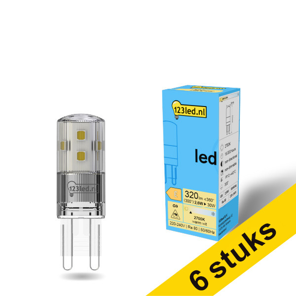 Προσφορά: Λάμπα LED 123led G9 Capsule 2700Κ 2.6W (30W) 6Τεμ LDR01951 - 1