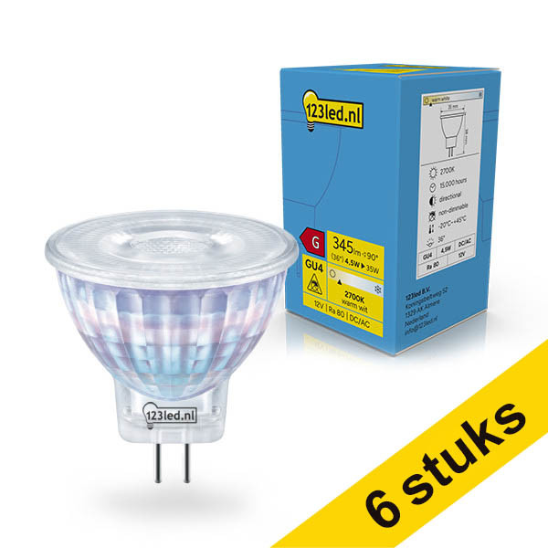 Προσφορά: Λάμπα LED GU4 123led MR11 Spot 2700K 4.5W (35W) 6Tεμ LDR02375 - 1