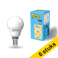 Προσφορά: 6 Λάμπες LED ματ μπάλας E14 123 led 2.5W (25W) | 4000K