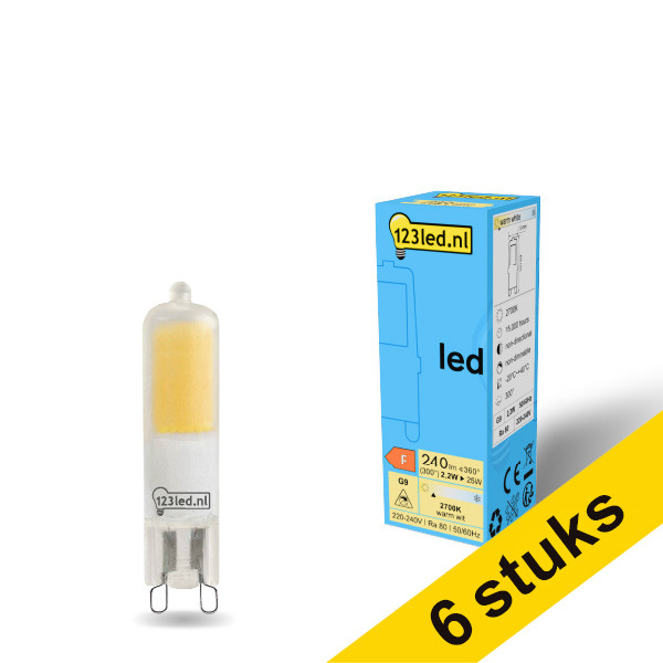 Προσφορά: 6x κάψουλες LED G9 123led ματ 2.2W (25W) LDR01953 - 1