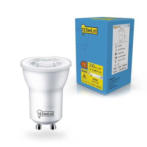 Σποτ LED GU10 123 led | MR11 | 2700K | 2.8W (35W) LDR02368 - 1