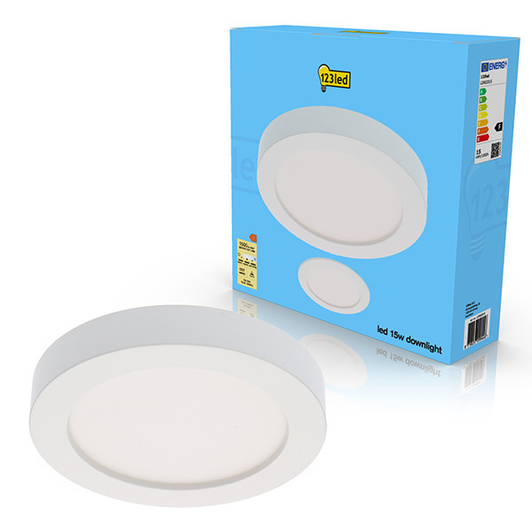 Στρογγυλό φωτιστικό 123led Dimmable, Ø 20cm (15W) | 3000-6000K | Επιτοίχια τοποθέτηση και εντοιχιζόμενο LDR02015 - 1