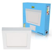 Τετράγωνο φωτιστικό οροφής 123led Dimmable, 22,7cm x 22,7cm (15W) | 3000-6000K | Επιτοίχια τοποθέτηση και εντοιχιζόμενο LDR02024
