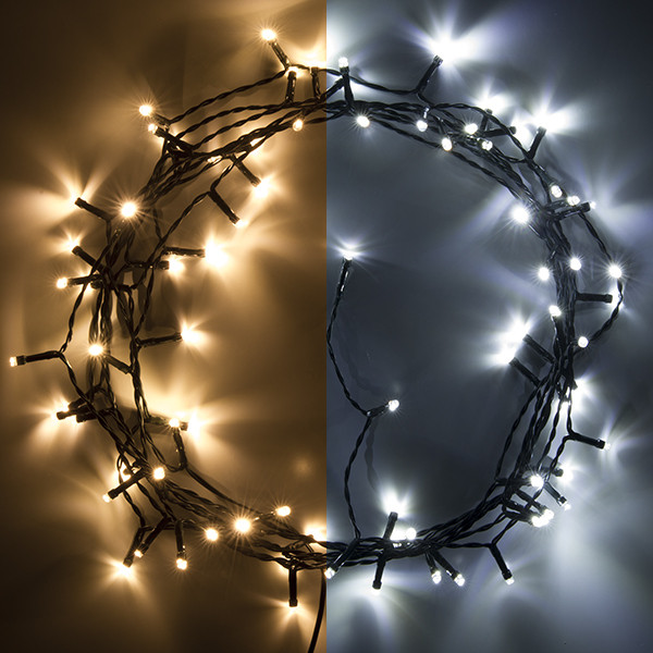 Χριστουγεννιάτικα λαμπάκια 123 led ψυχρό λευκό & ζεστό λευκό 8,9 μέτρα 80 λαμπάκια LDR07016 - 1