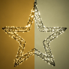 Χριστουγεννιάτικο αστέρι LED 123 ιντσών με θηλιά κρέμασης 36 cm, εξαιρετικά ζεστό λευκό & ζεστό λευκό 800 λαμπάκια μαύρο