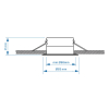 Χωνευτό Φωτιστικό Λάμπα LED Στρογγυλό 123led GU10 IP65 83mm Nickel Silver LDR08016 - 5