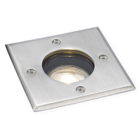 Χωνευτό Φωτιστικό Σποτ Εδάφους Tετράγωνο 123LED Athens GU10 IP67 110 x 130 mm Stainless Steel LDR08506