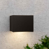 123led μαύρο ηλιακό φωτιστικό τοίχου Avon με πούπουλα LDR08534 - 1