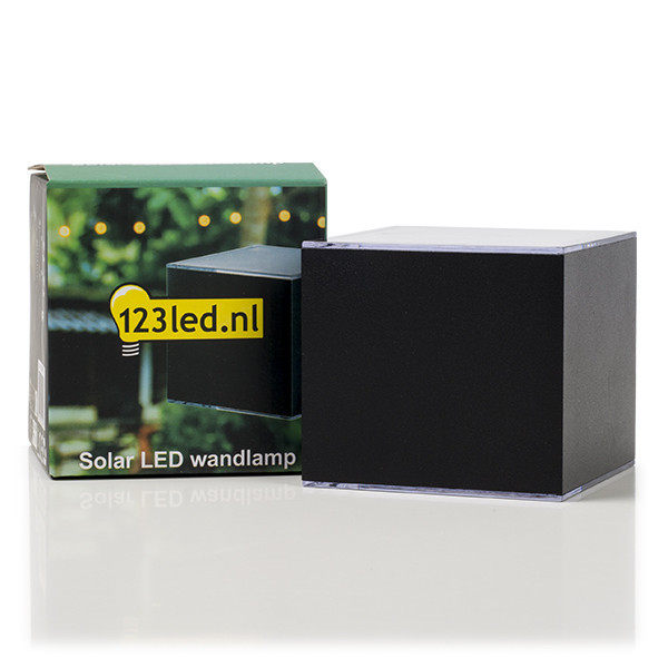 123 led μαύρο ηλιακό φωτιστικό τοίχου Avon με πούπουλα LDR08534 - 3