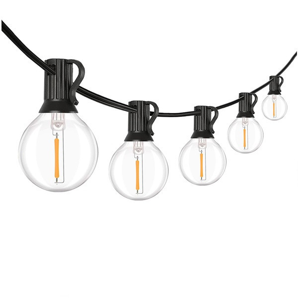 123 led φωτιστικό σε σχήμα μπάλας G40 ζεστό λευκό 45 μέτρα 75 φώτα LDR08585 - 1