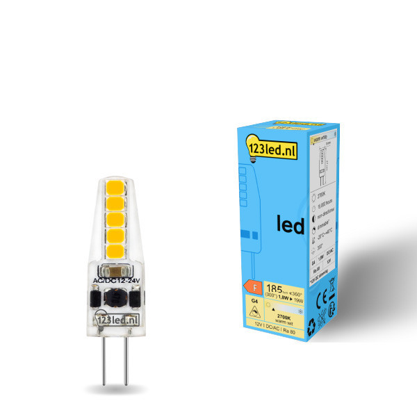 123 led G4 LED με δυνατότητα ρύθμισης έντασης, κάψουλα 1,8W (19W) LDR01936 - 1