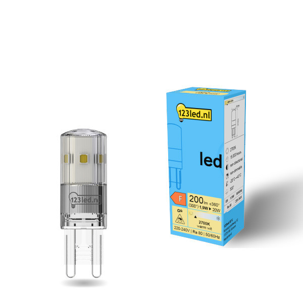 123 led G9 LED διάφανη κάψουλα 1,9W (20W) LDR01948 - 1