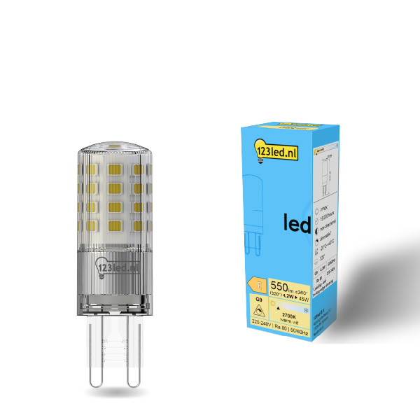 123 led G9 LED με δυνατότητα ρύθμισης έντασης, ματ κάψουλα 4.2W (45W) LDR01960 - 1